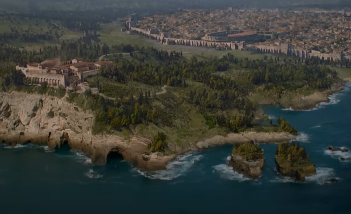 A screenshot of the movie Pompeii