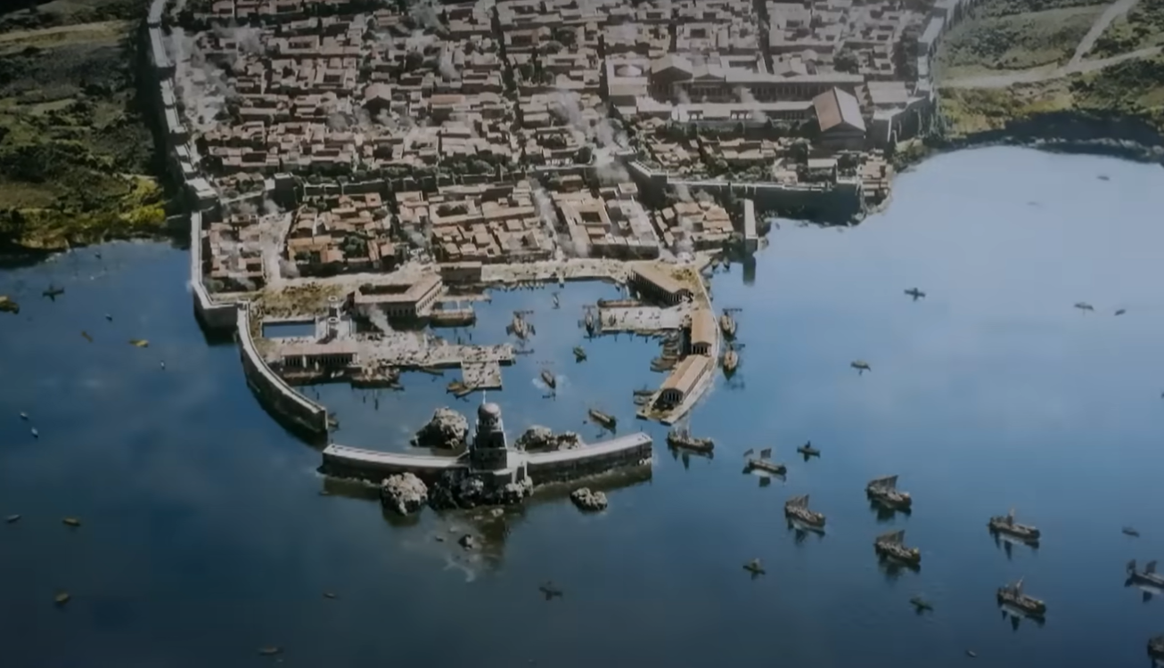 A screenshot of the movie Pompeii