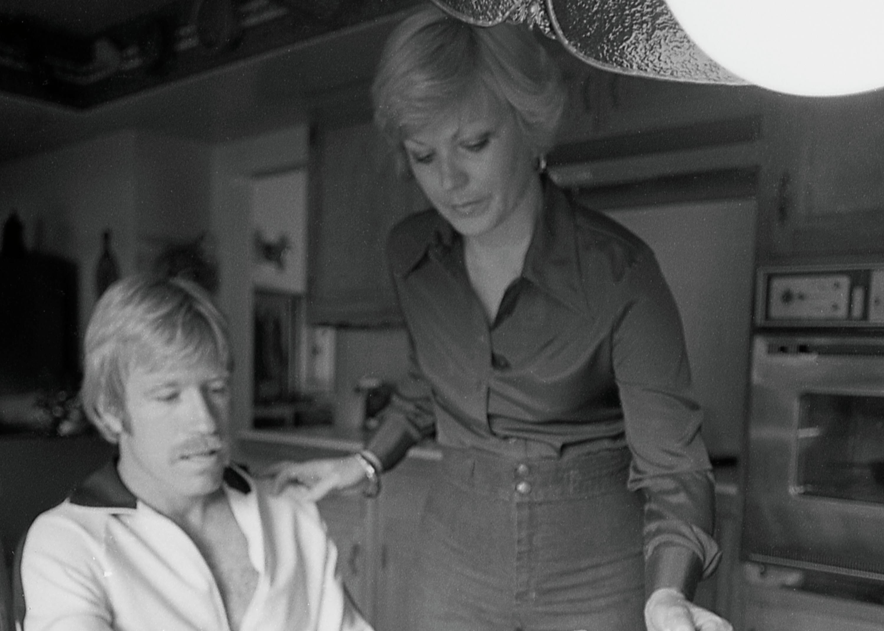 Chuck Norris and wife at home
