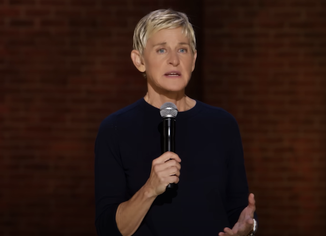Screenshot of Ellen DeGeneres from For Your Approval (2024)