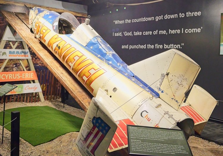 Evel Knievel's Skycycle in the Museum in Topeka
