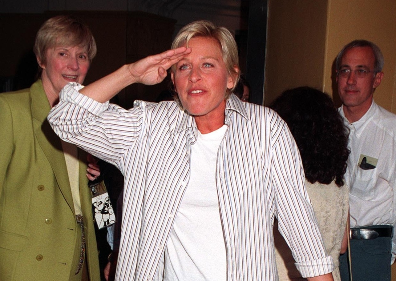 Comedienne ELLEN DEGENERES at the premiere, in Los Angeles, of Demi Moore's new movie, 