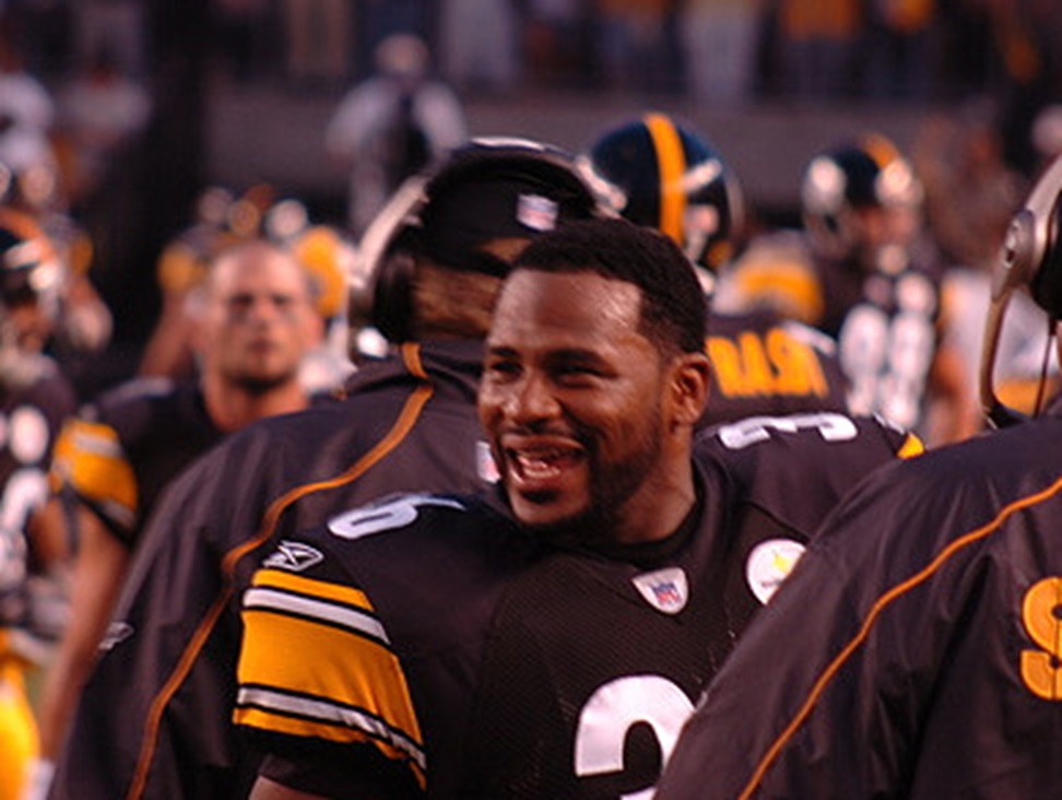 Jerome Bettis during a preseason game - 2005