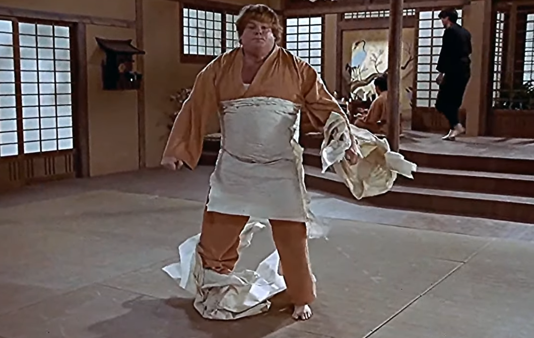 Screenshot from the movie Beverly Hills Ninja (1997)