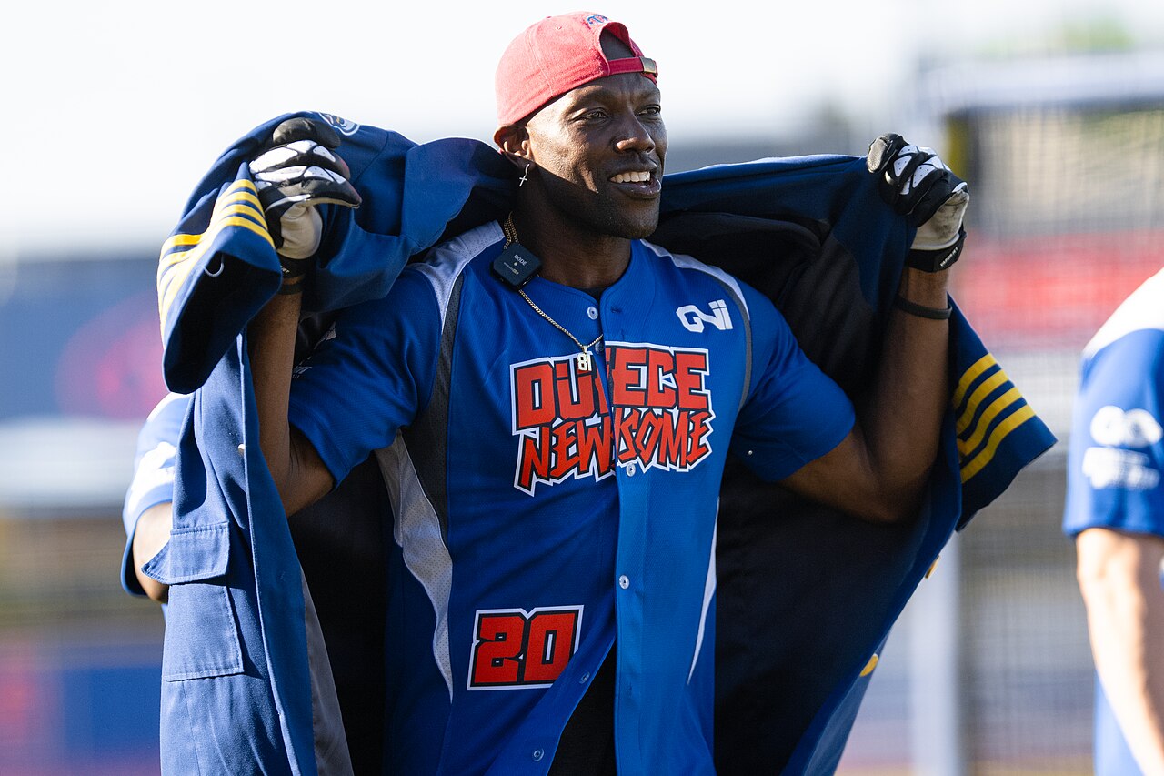 Terrell Owens, playing at Greg Newsome's Celebrity Softball