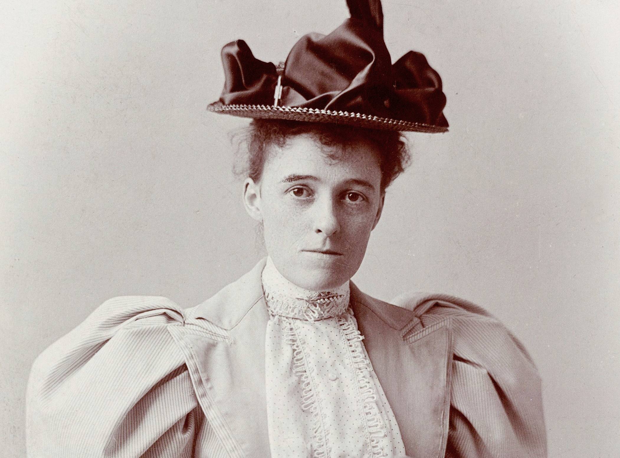 Photograph of writer Edith Wharton, taken by E. F. Cooper, at Newport, Rhode Island