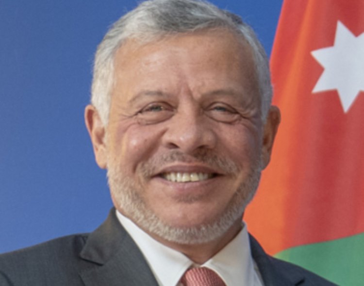 Photo of King Abdullah II in a suit