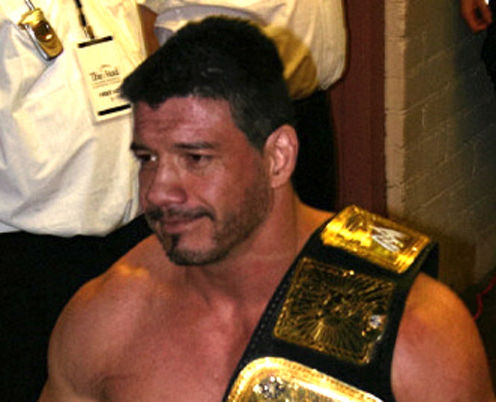 Eddie Guerrero during a WWE house show held in Kitchener, Ontario, Canada on January 15, 2005
