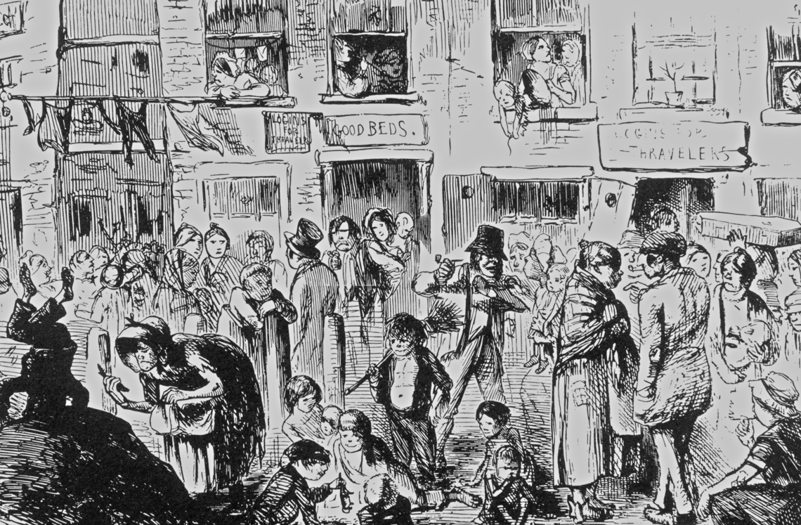 Illustration of London during the Cholera Outbreak