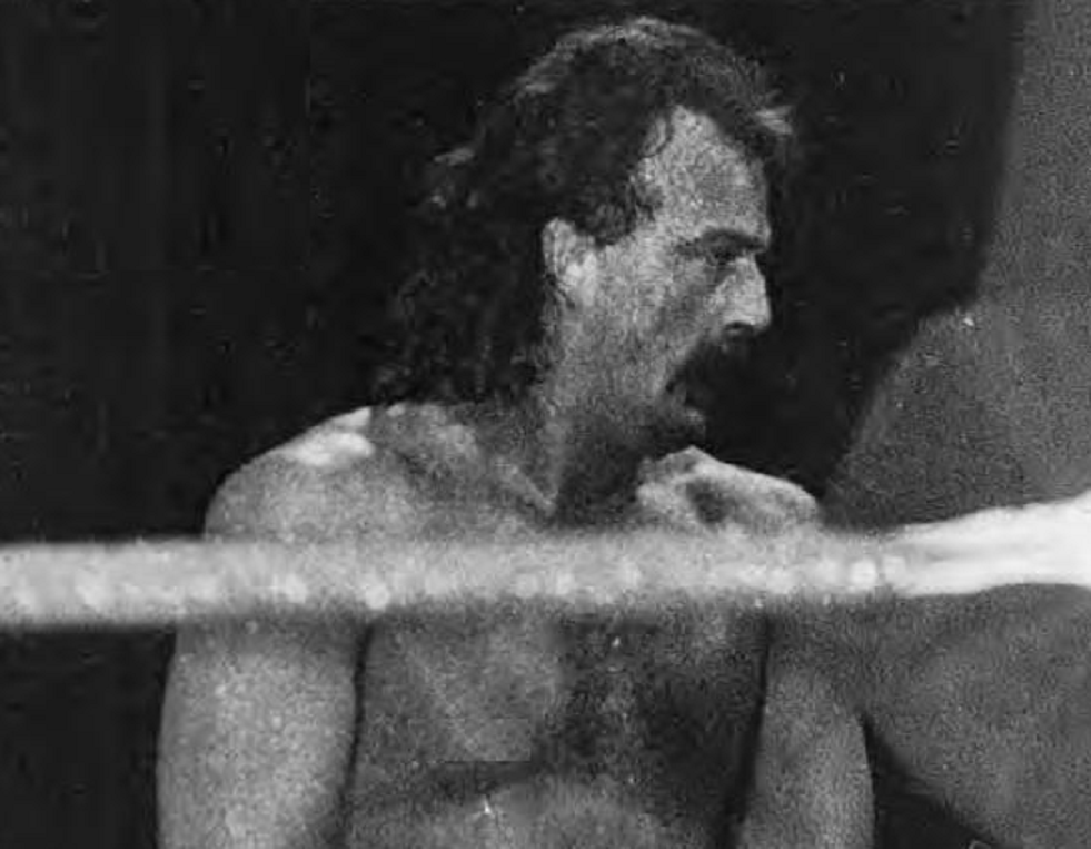 Jake Roberts with his snake, circa 1986