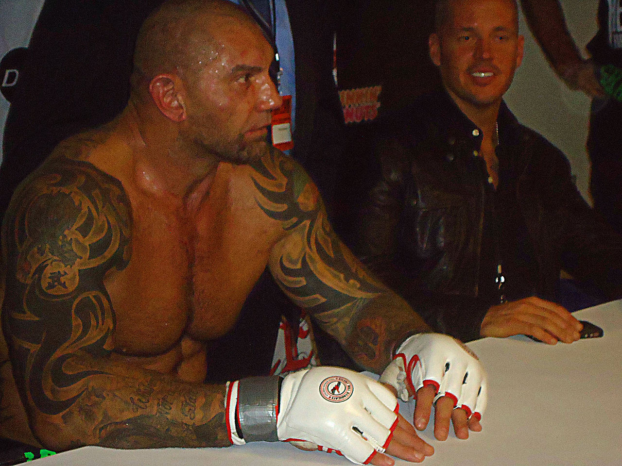 Dave Bautista and friend Carter Lay - 2012