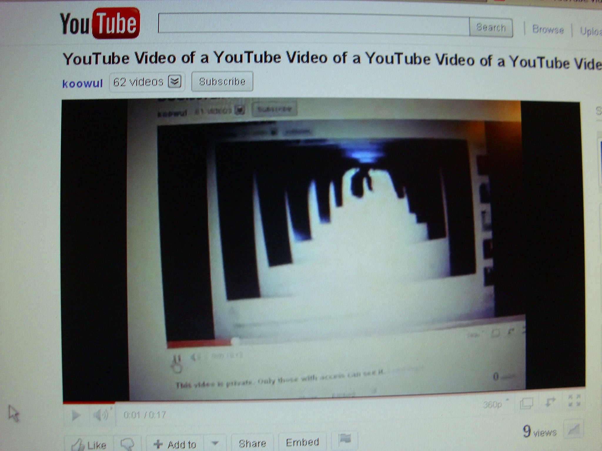 Old YouTube interface