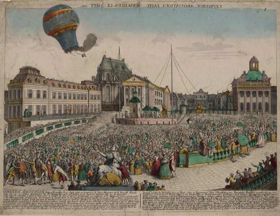 Aerostatic experiment made at Versailles on September 19, 1783