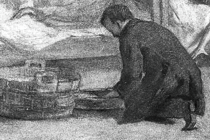 Patients suffering from cholera in 1854