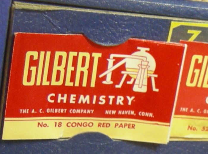 Close Up Photo of 1940s Gilbert chemistry set, Shoreline, Washington