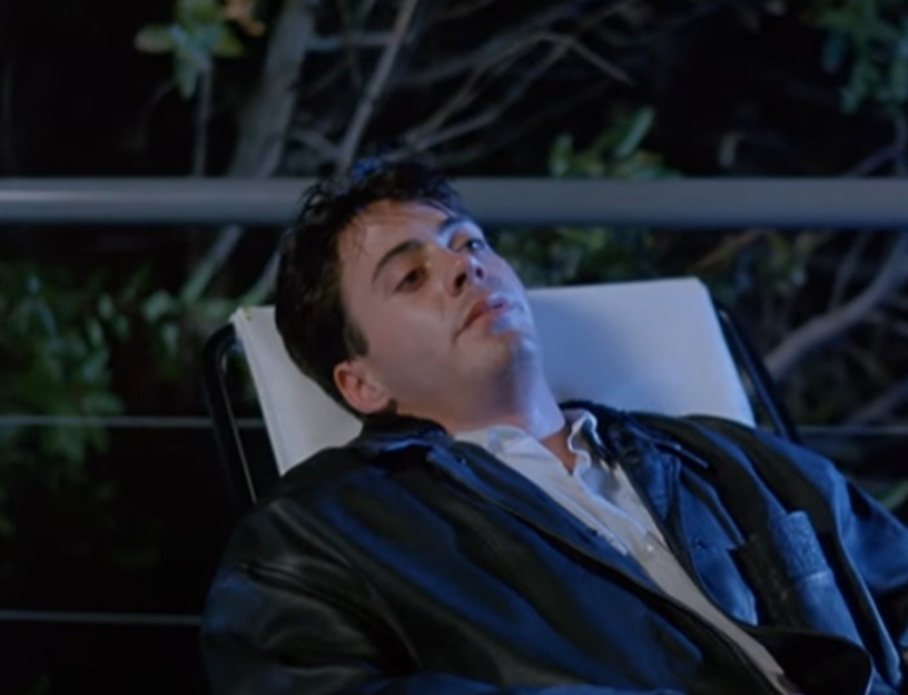 A visually captivating still taken from a pivotal moment in the film Less than Zero (1987)