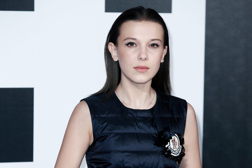 Actress Millie Bobby Brown attends the event Moncler Genius