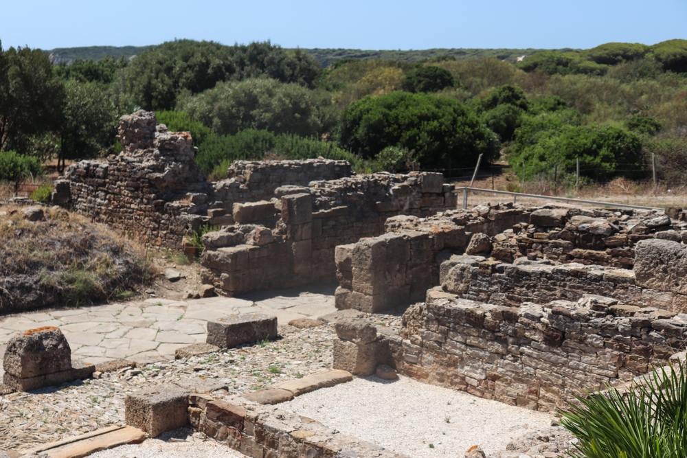 View of the ancient Roman ruins