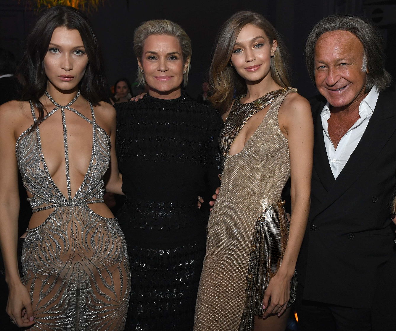 Bella Hadid, Yolanda Foster, Gigi Hadid and Mohamed Hadid