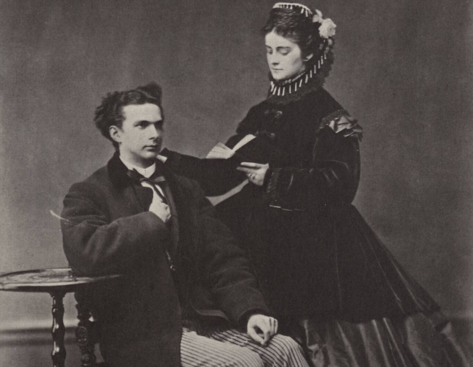 King Ludwig II and his fiancée, Princess Sophie, Duchess in Bavaria