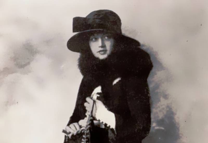 Marion Davies in black