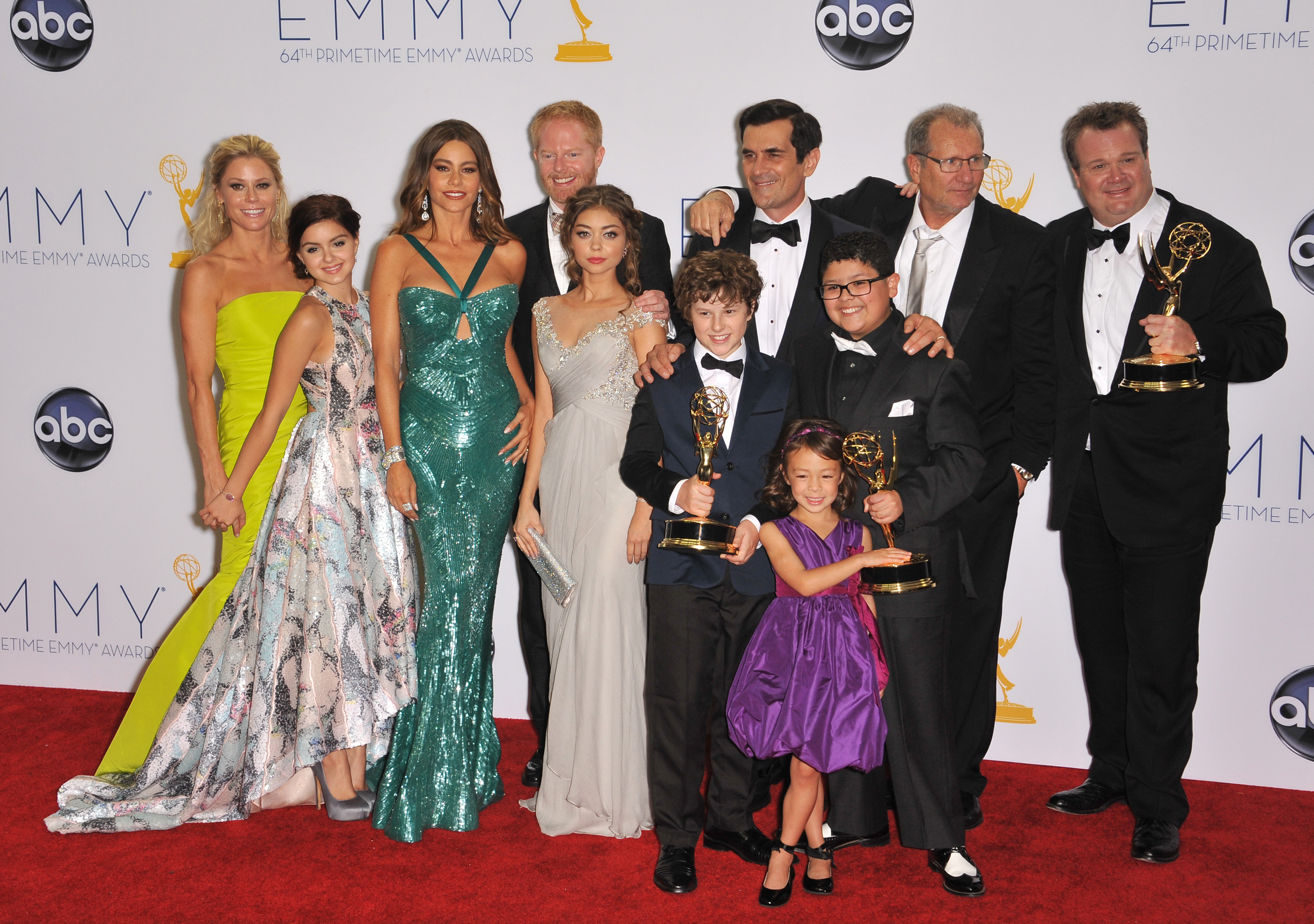 Modern Family cast & producers at the 64th Primetime Emmy Awards