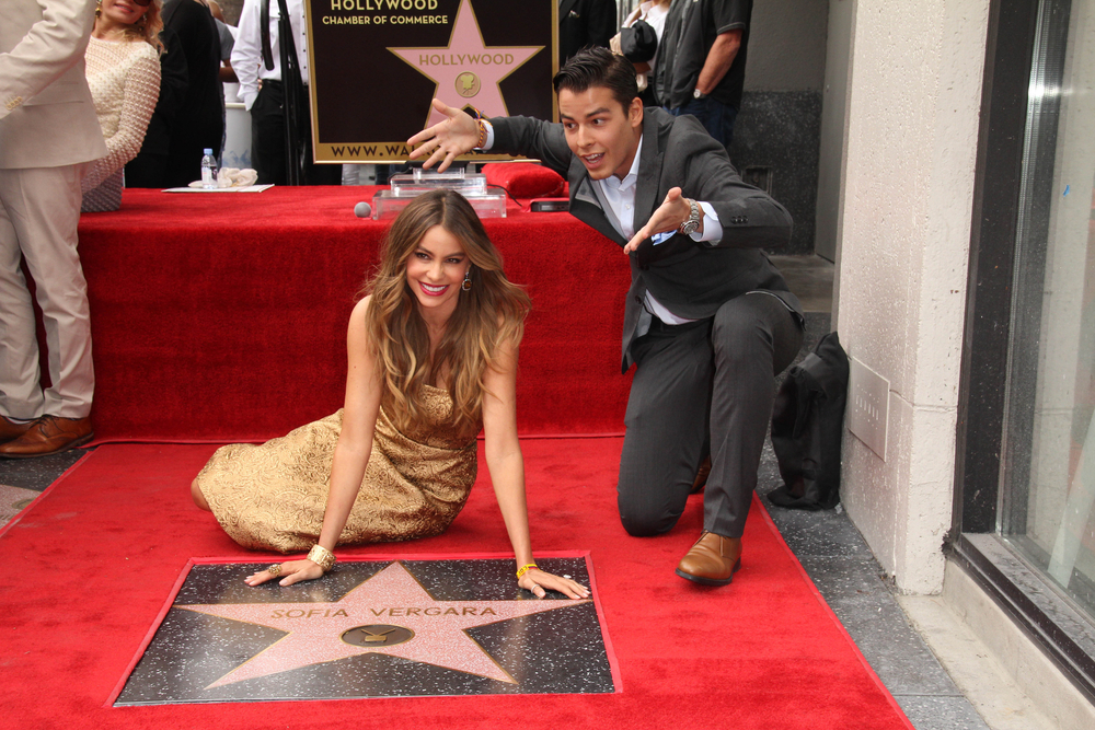 Sofia Vergara, Manolo Gonzalez-Ripoll Vergara at the Sofia Vergara Hollywood Walk of Fame Ceremony