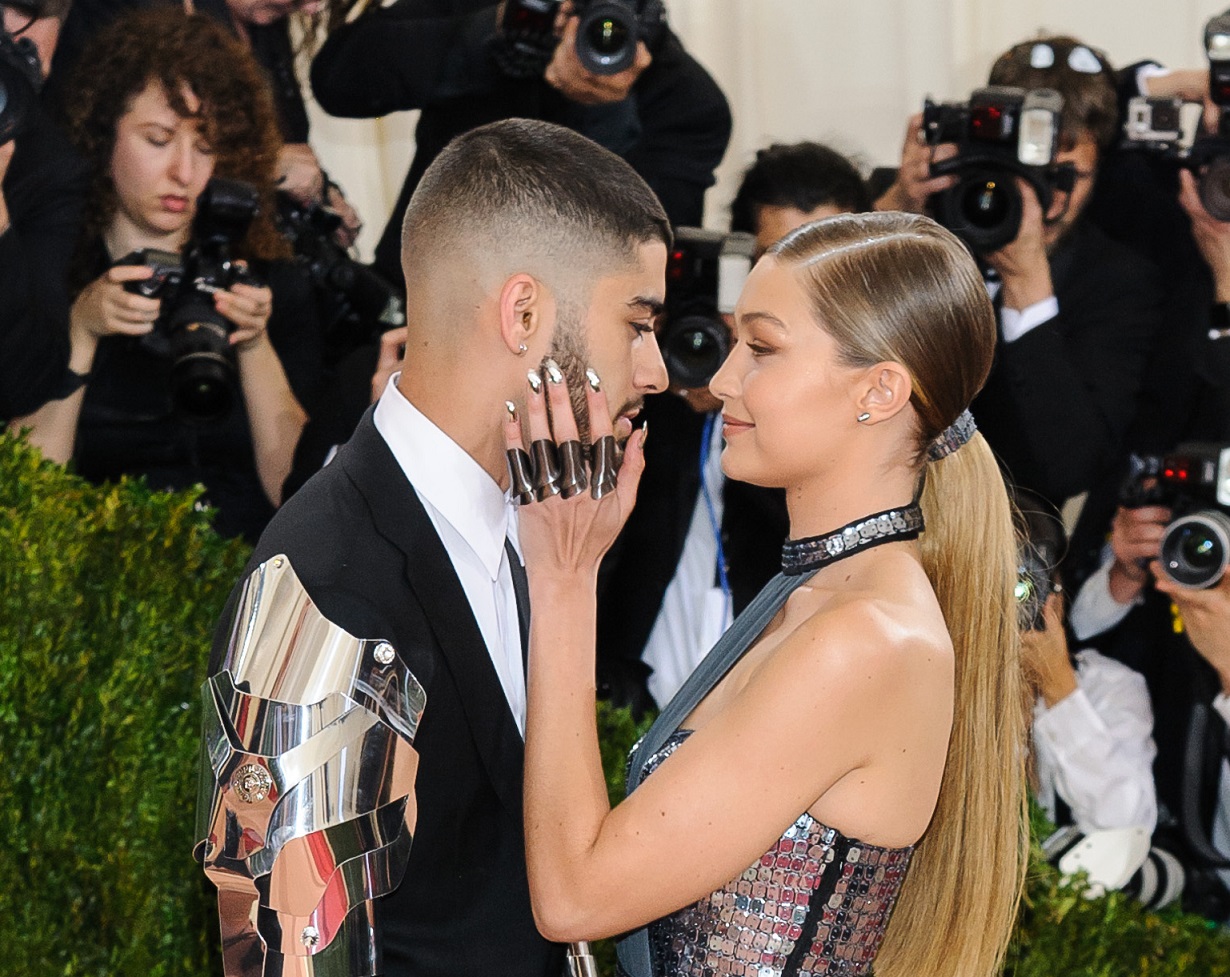 Zayn Malik and Gigi Hadid arrive at the Metropolitan Museum