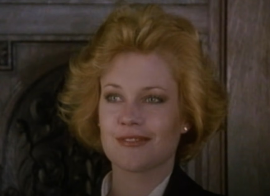A visually captivating still taken from a pivotal moment in the film Working Girl (1988)