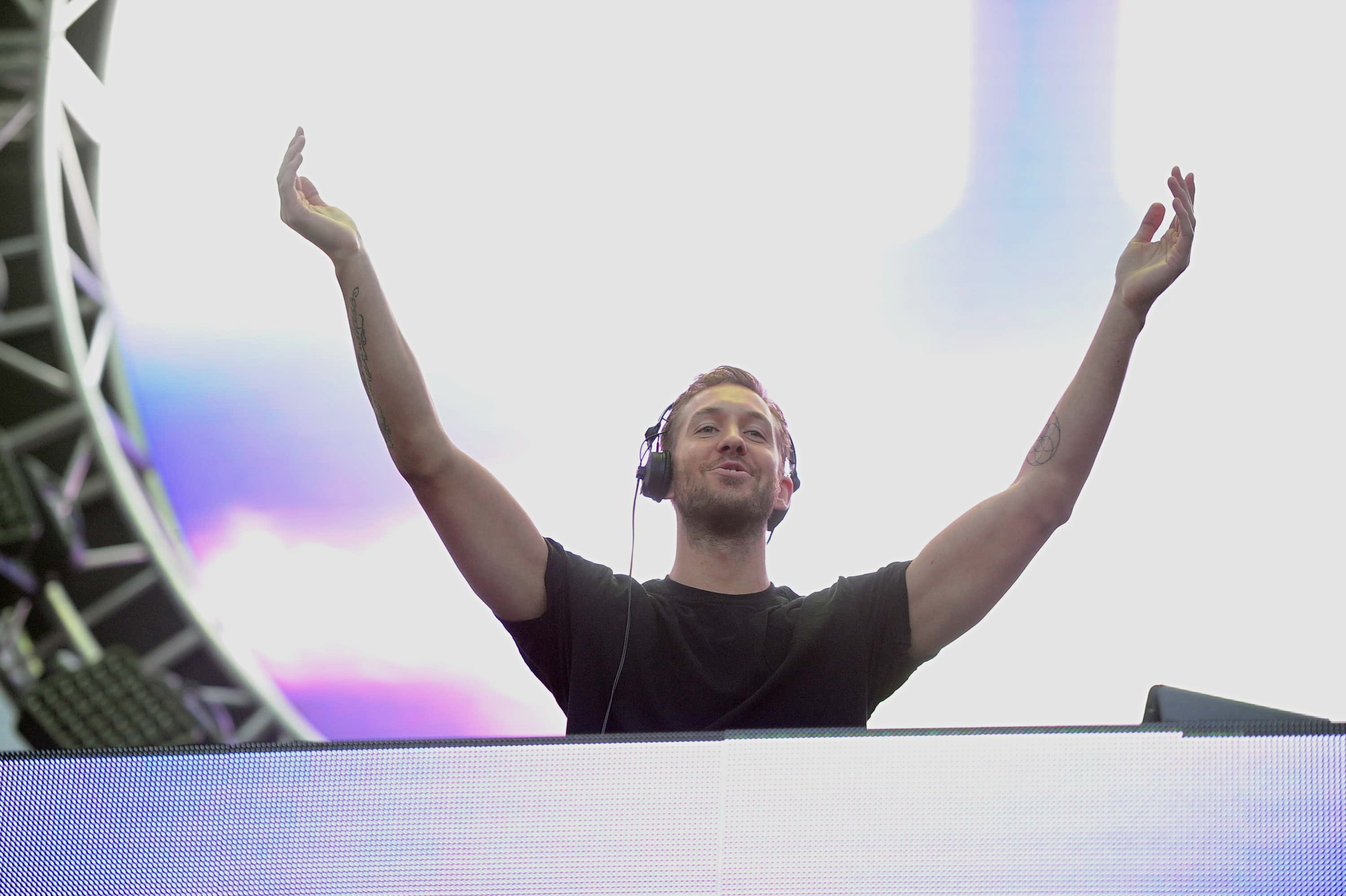 DJ Calvin Harris performs onstage
