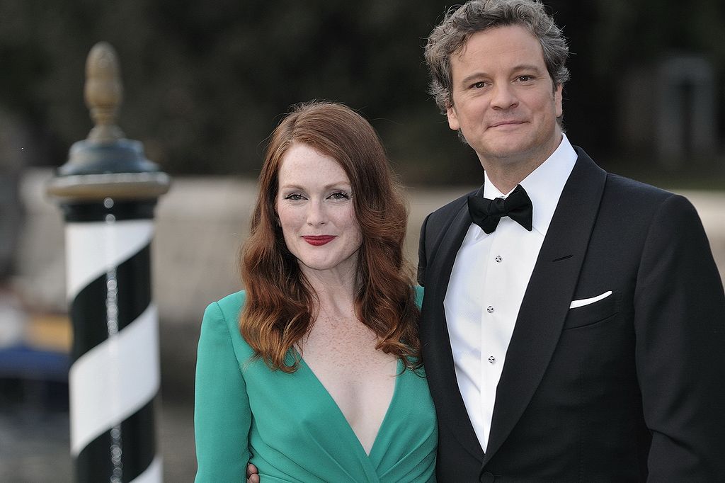 Julianne Moore wearing a green dress