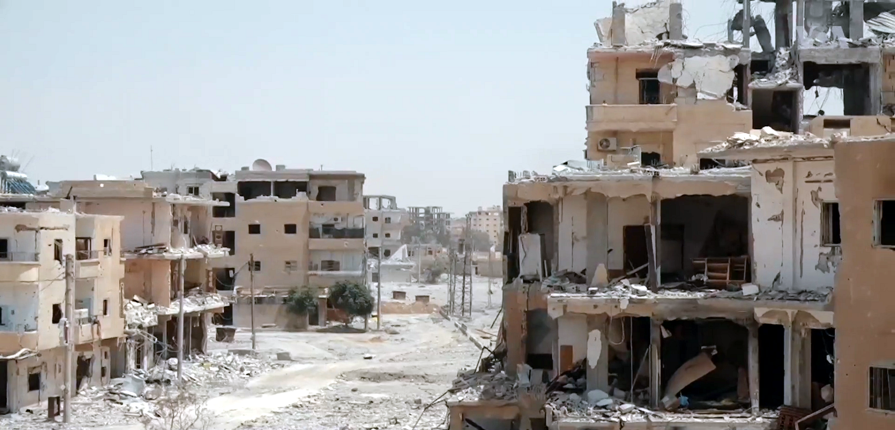 Destroyed Neighborhood In Raqqa