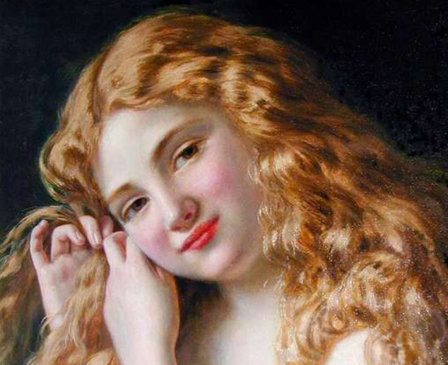 Young girl with blonde hair