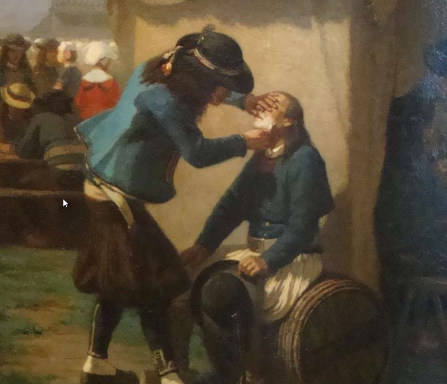 Barber in ancient times