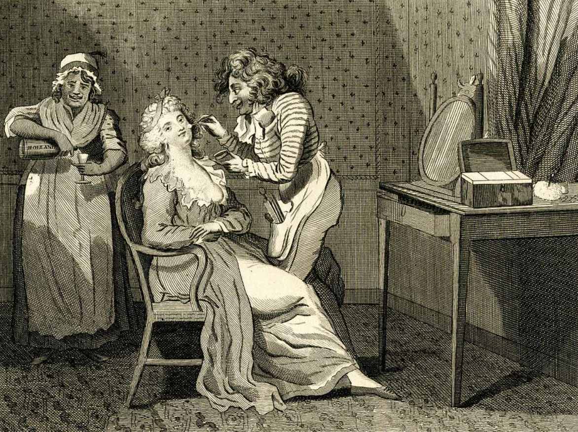 Woman doing a makeup