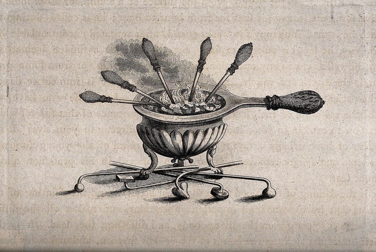 Cautery Instruments in a pot