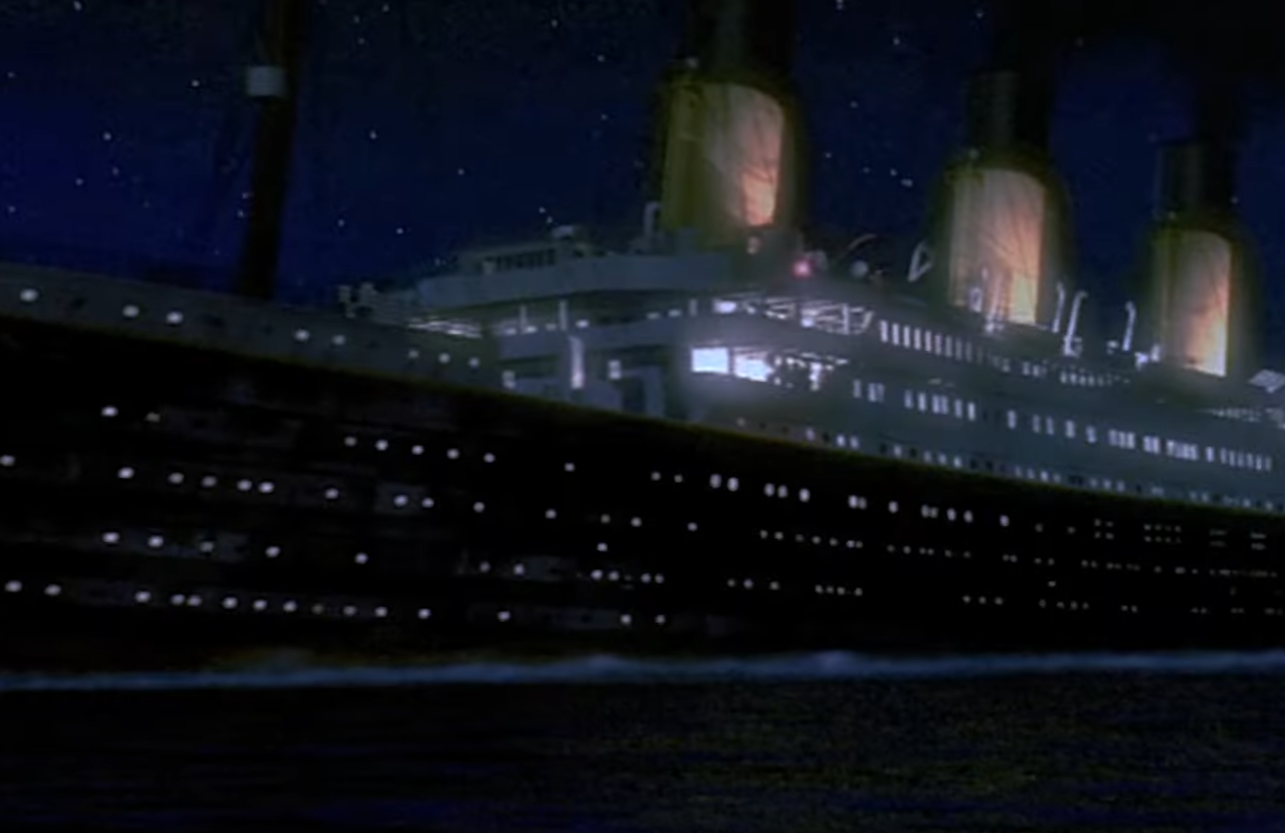 A screenshot of the miniseries Titanic