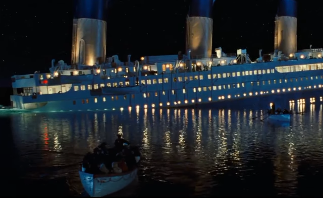 A screenshot of the movie Titanic