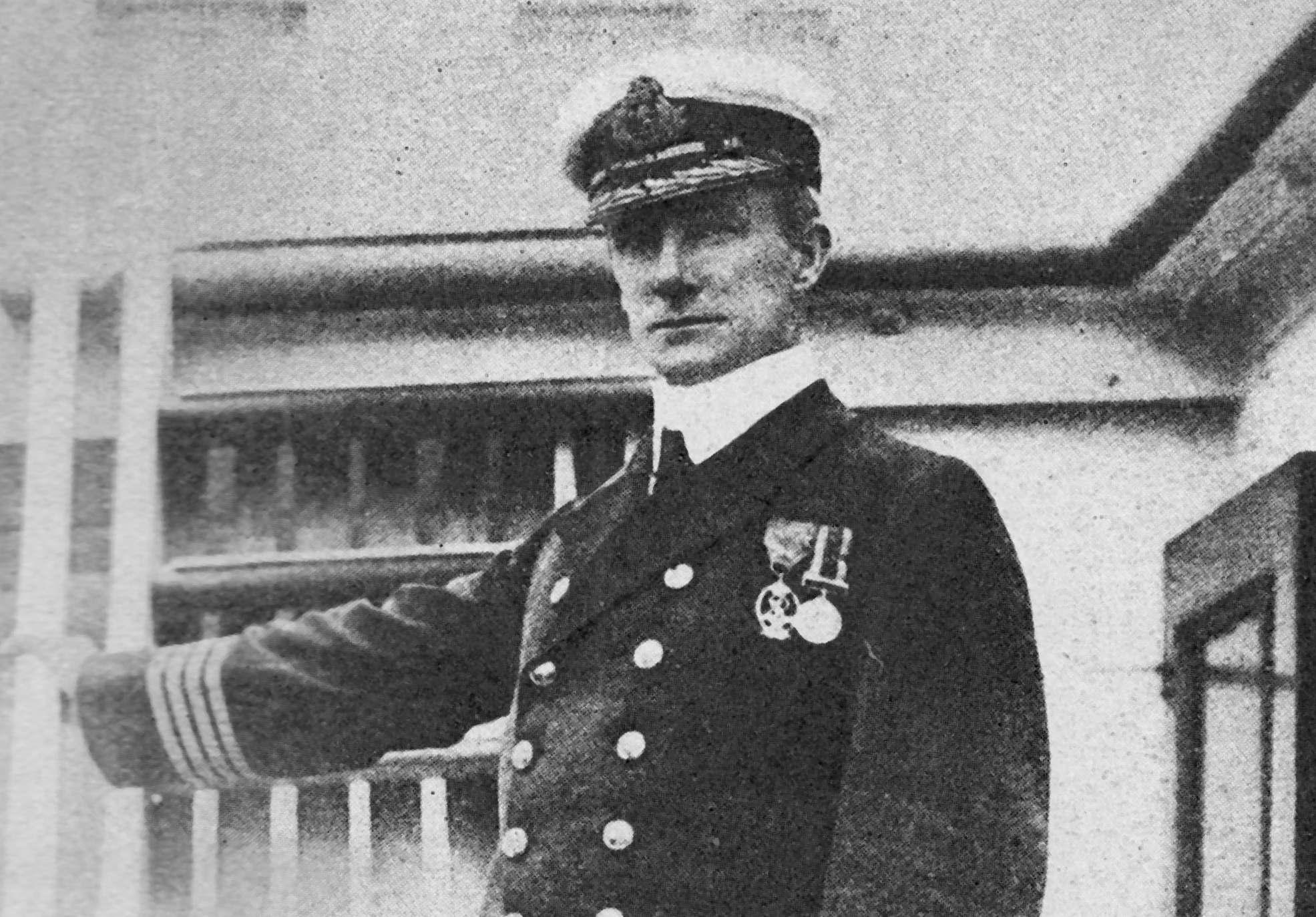 Captain Arthur H. Rostron at RMS Carpathia in 1912