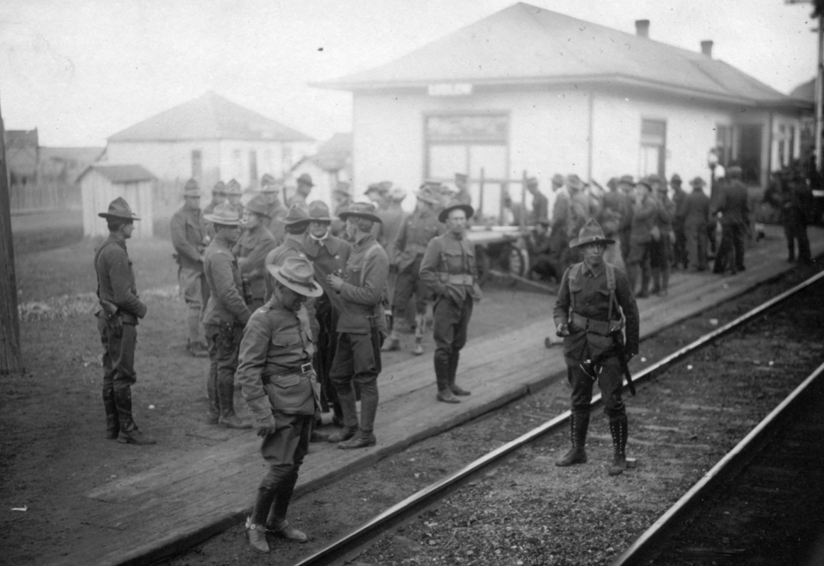 Federal Troops Arrive In Ludlow, Colorado, April 1914