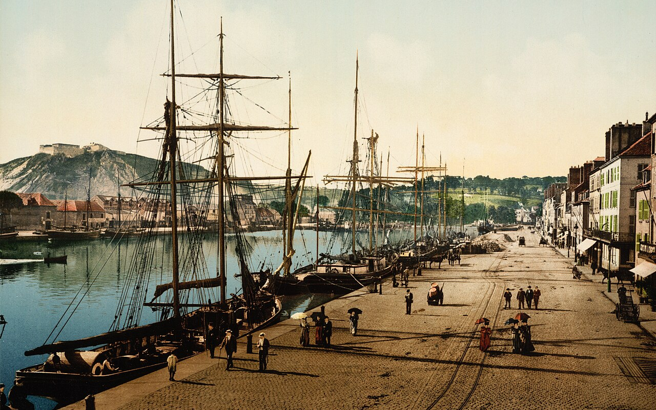 Quay Alexandre III and commercial docks, Cherbourg, France