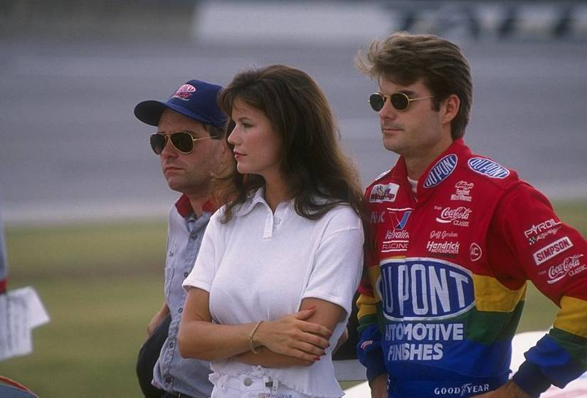 Jeff Gordon and his wife Brooke Sealey