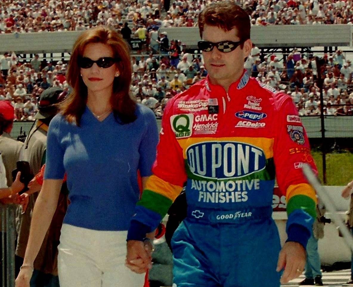 Brooke and Jeff Gordon, cropped from original