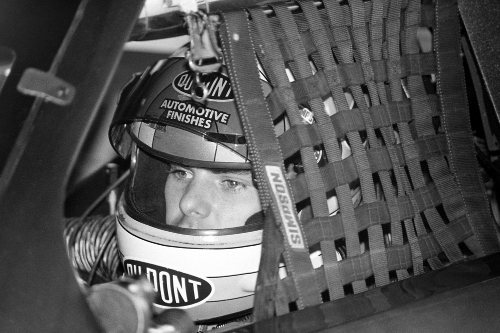 Jeff Gordon in his car