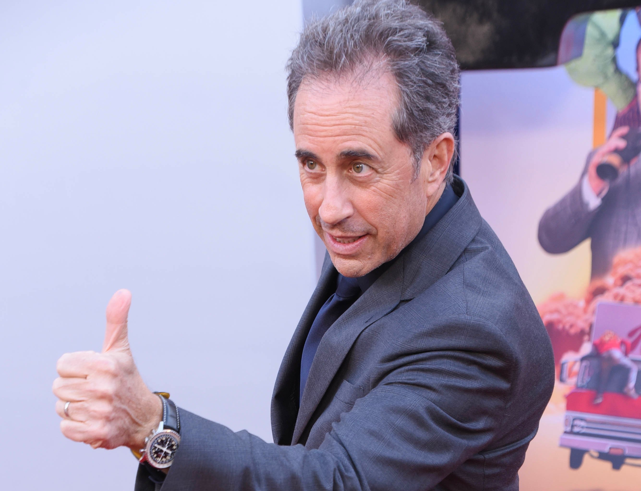Jerry Seinfeld attending the premiere of Netflix's Unfrosted