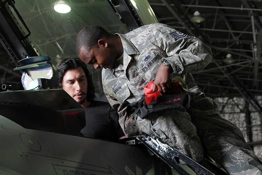 Portrait Photo of The American actor Adam Driver at Osan Air Base, 2016