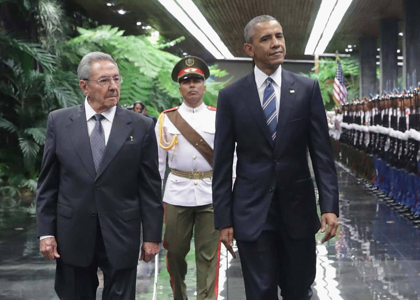 President Obama Meets With Cuban President Raul Castro In Havana