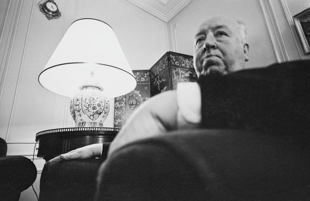 Portrait of British director Alfred Hitchcock