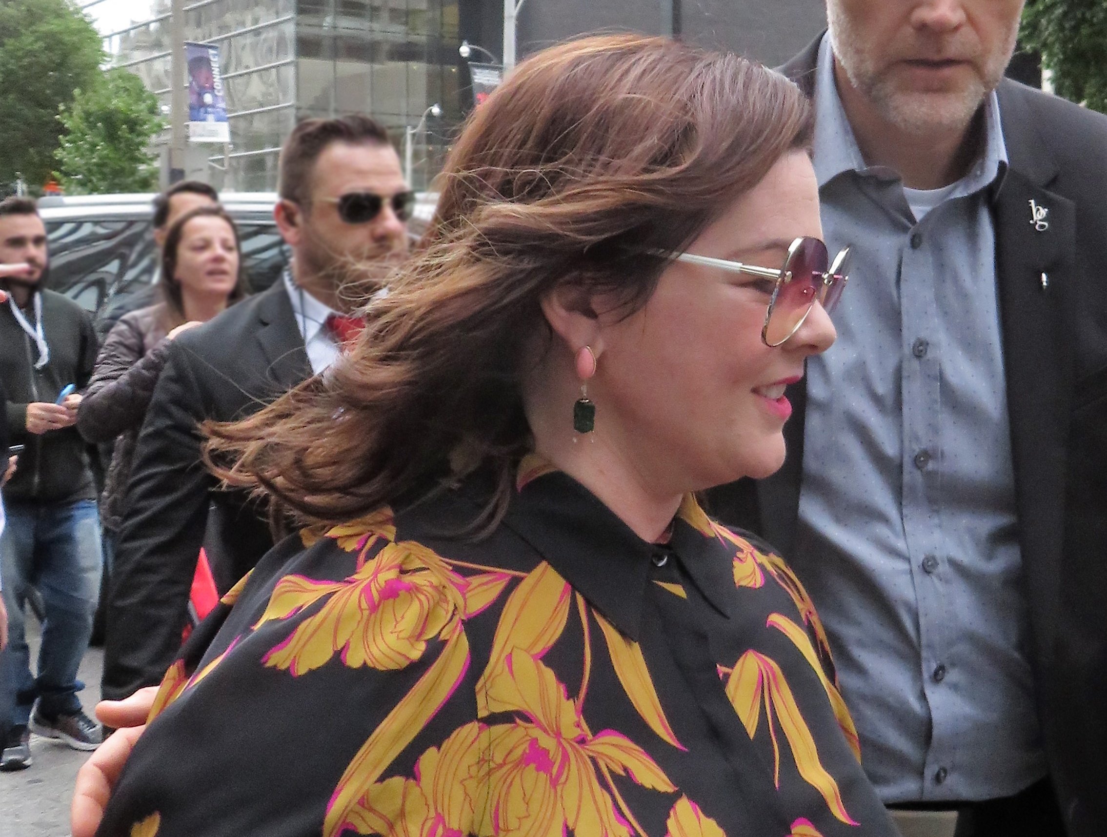 Melissa McCarthy at the press conference for Can You Ever Forgive Me?