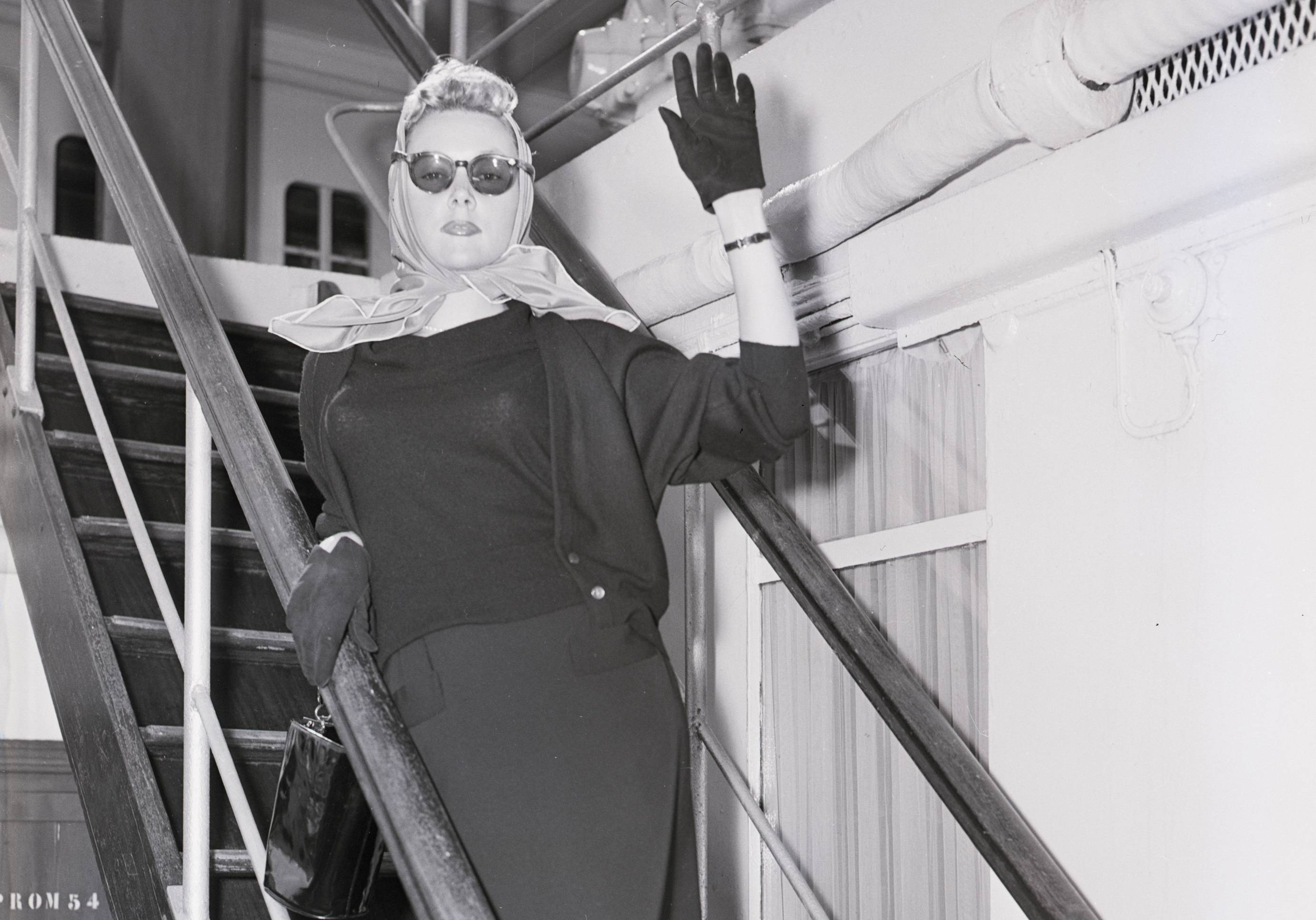 Gloria Graheme Waving On Boat